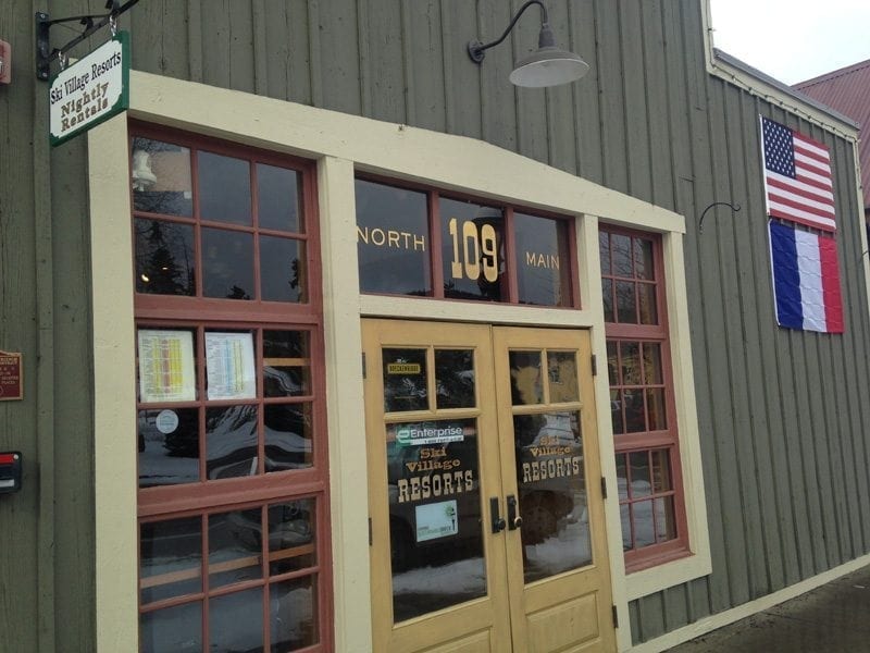 The exterior of Ski Village Resorts.