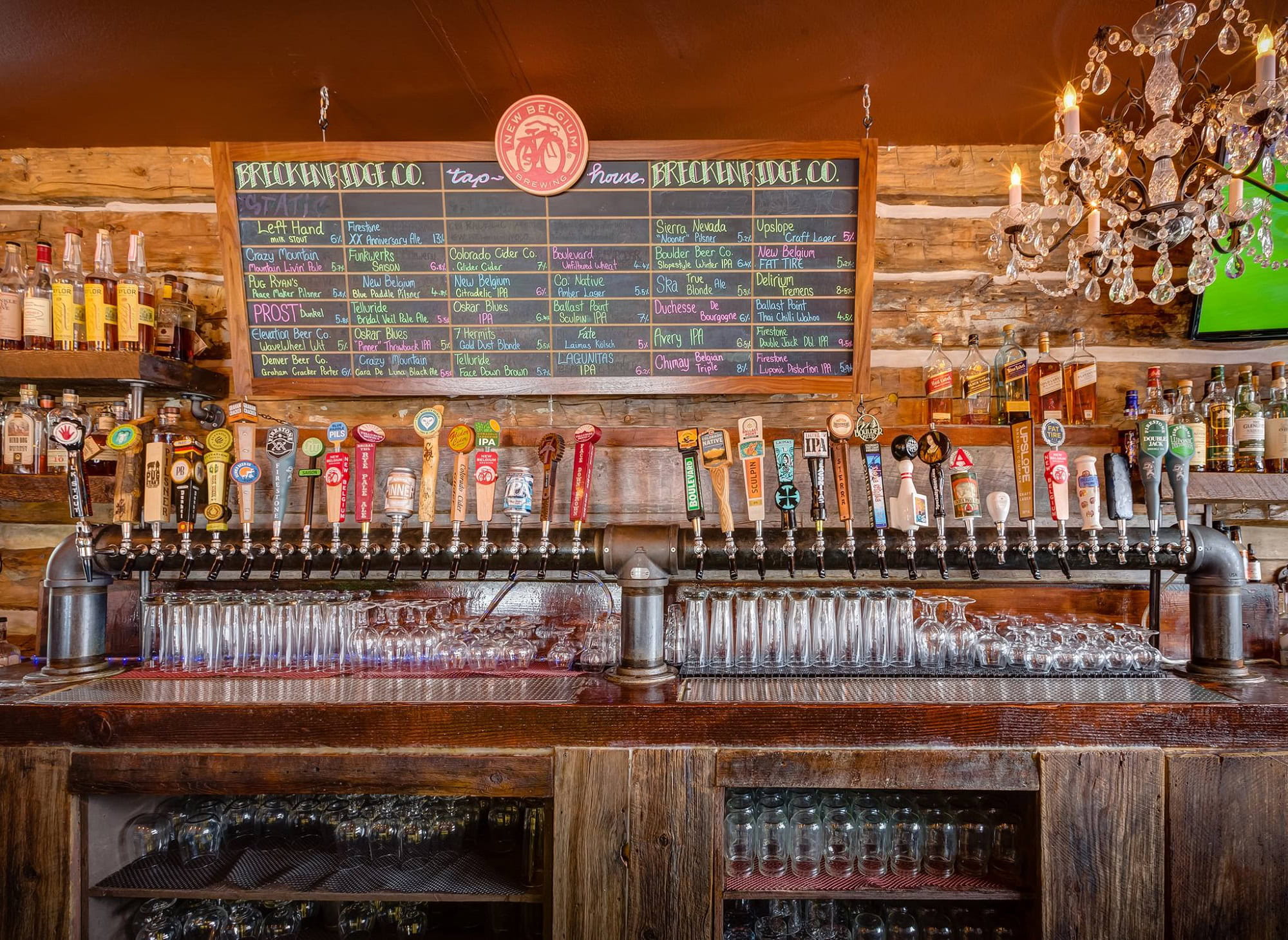Breckenridge Tap House beer taps 