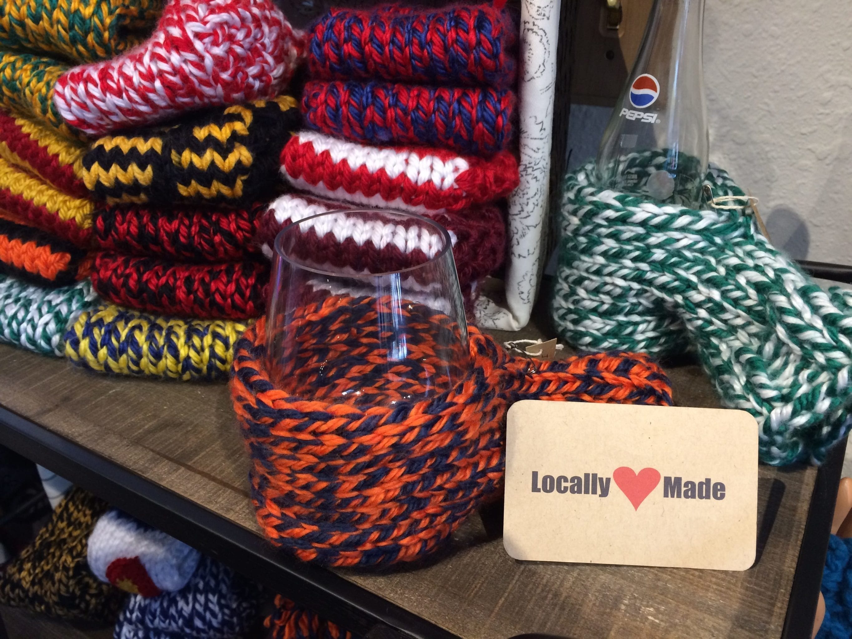 Locally made hand-warmer koozie at Kaleidoscope in Breckenridge