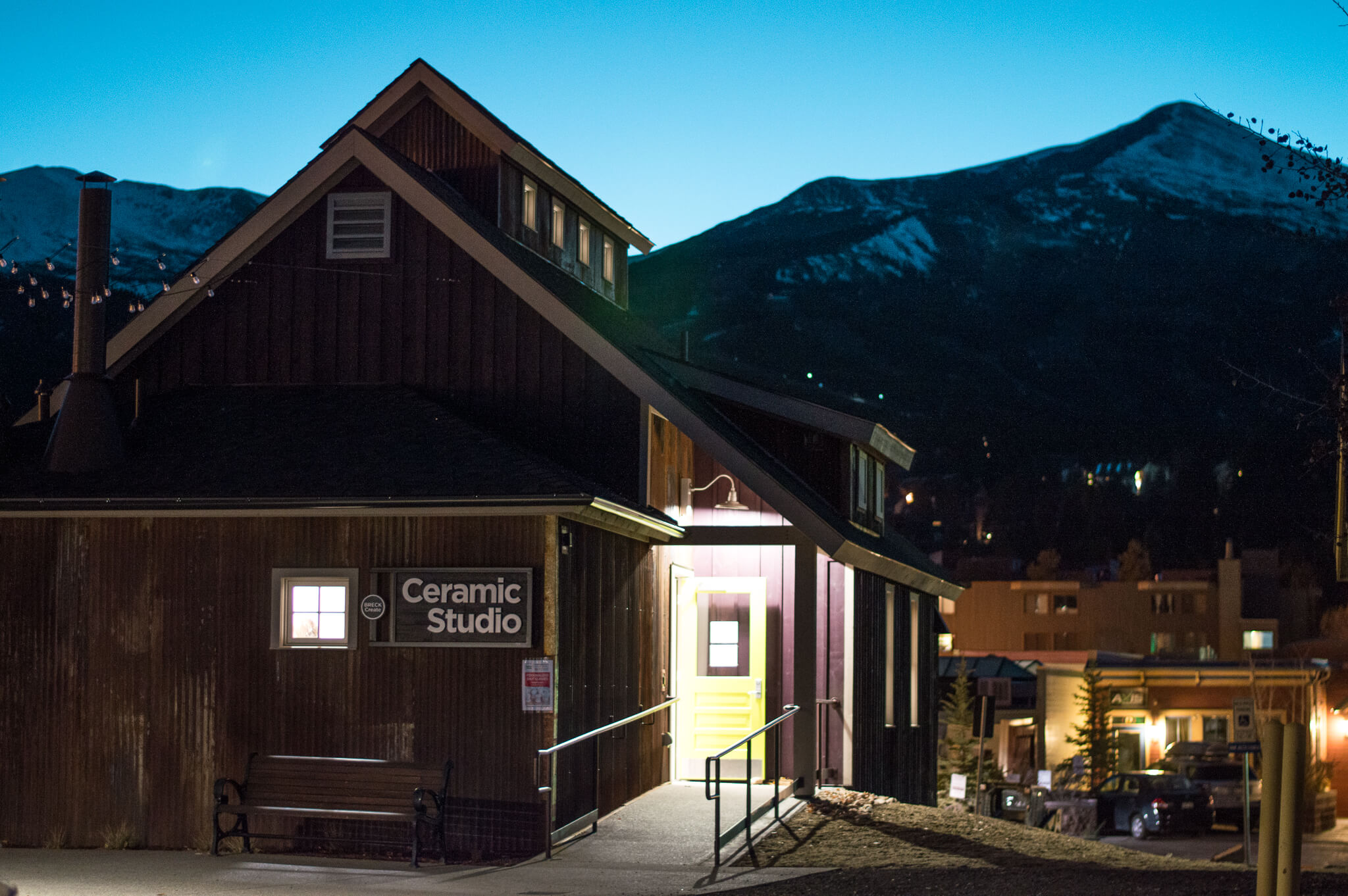 Arts District in the Evening in Breckenridge