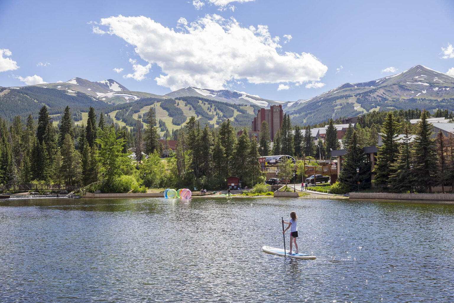 stand-up paddle boarding Maggie Pond Breckenridge