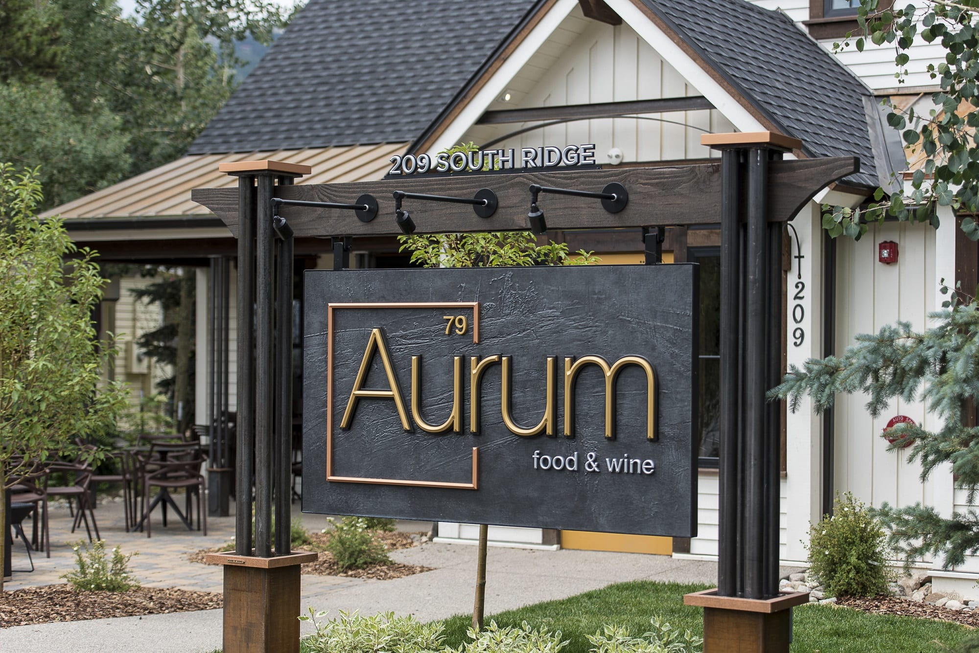 Aurum Food and Wine Breckenridge summer building
