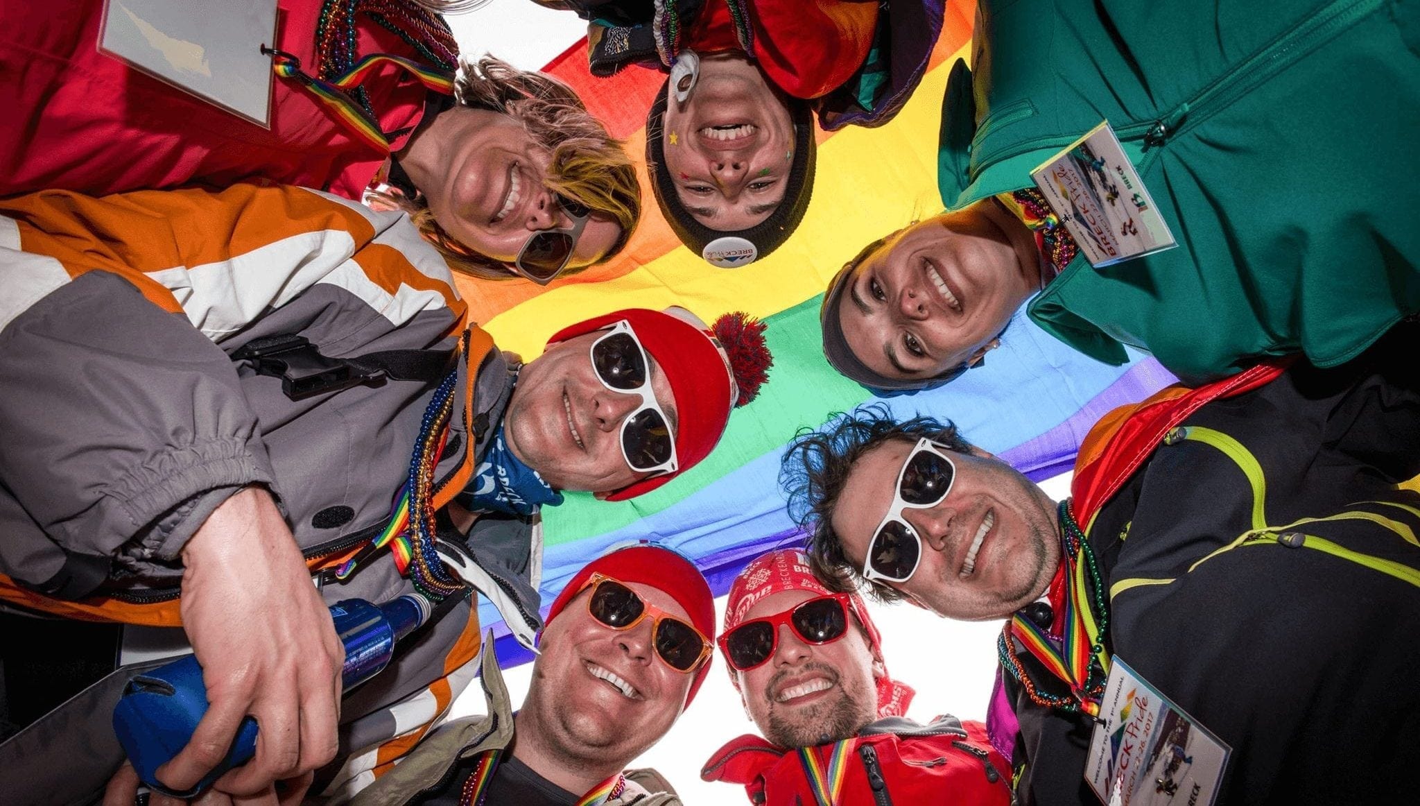 Visitors celebrate Breck Pride in Colorado