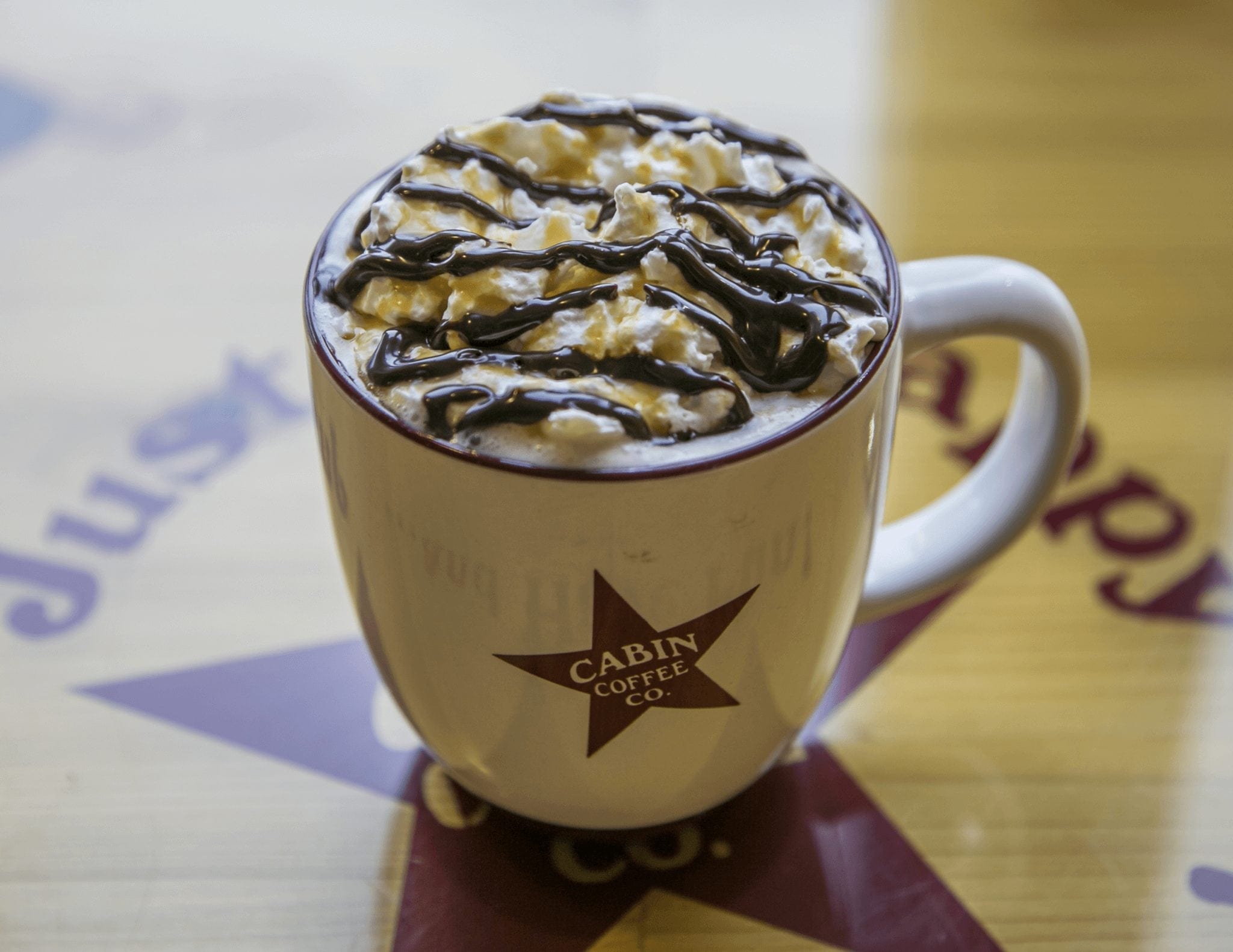 Hot Chocolate at Cabin Coffee in Breckenridge