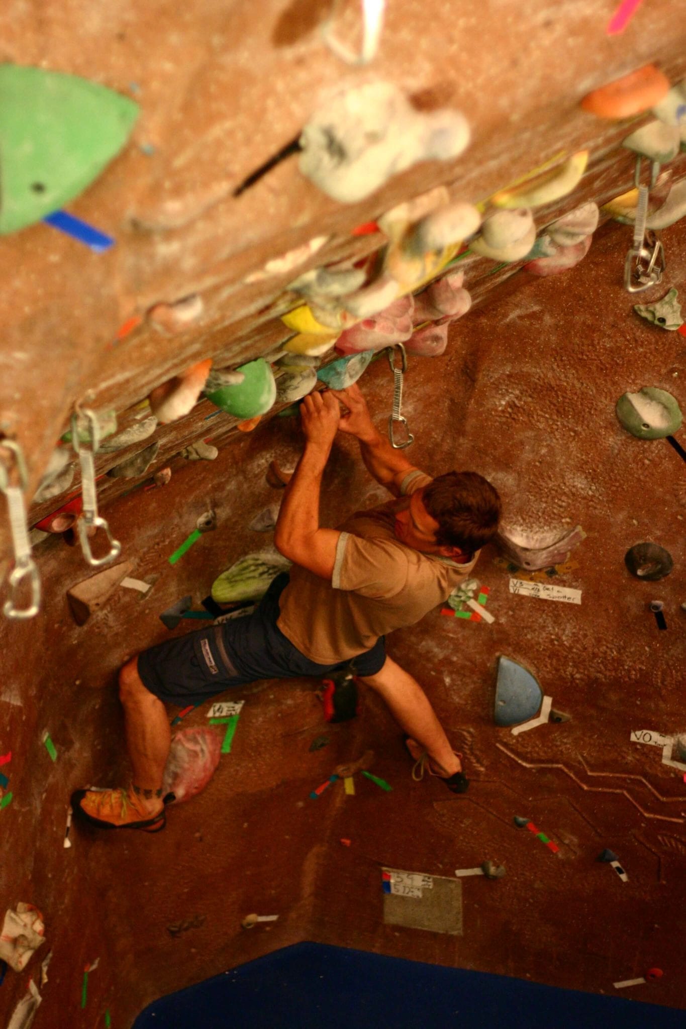 Indoor Rock Climbing in Breckenridge at the Breckenridge Recreation Center.