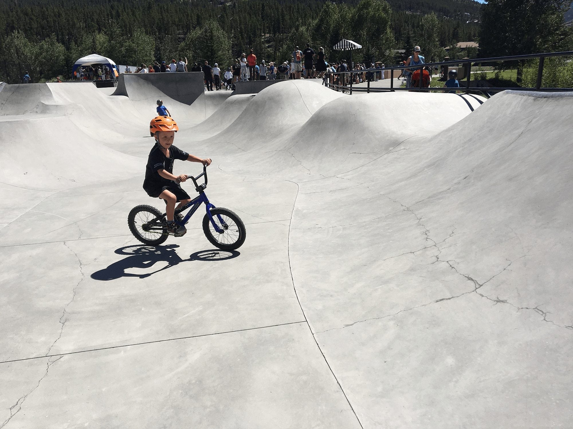 Kid Mountain Biking Skate Park