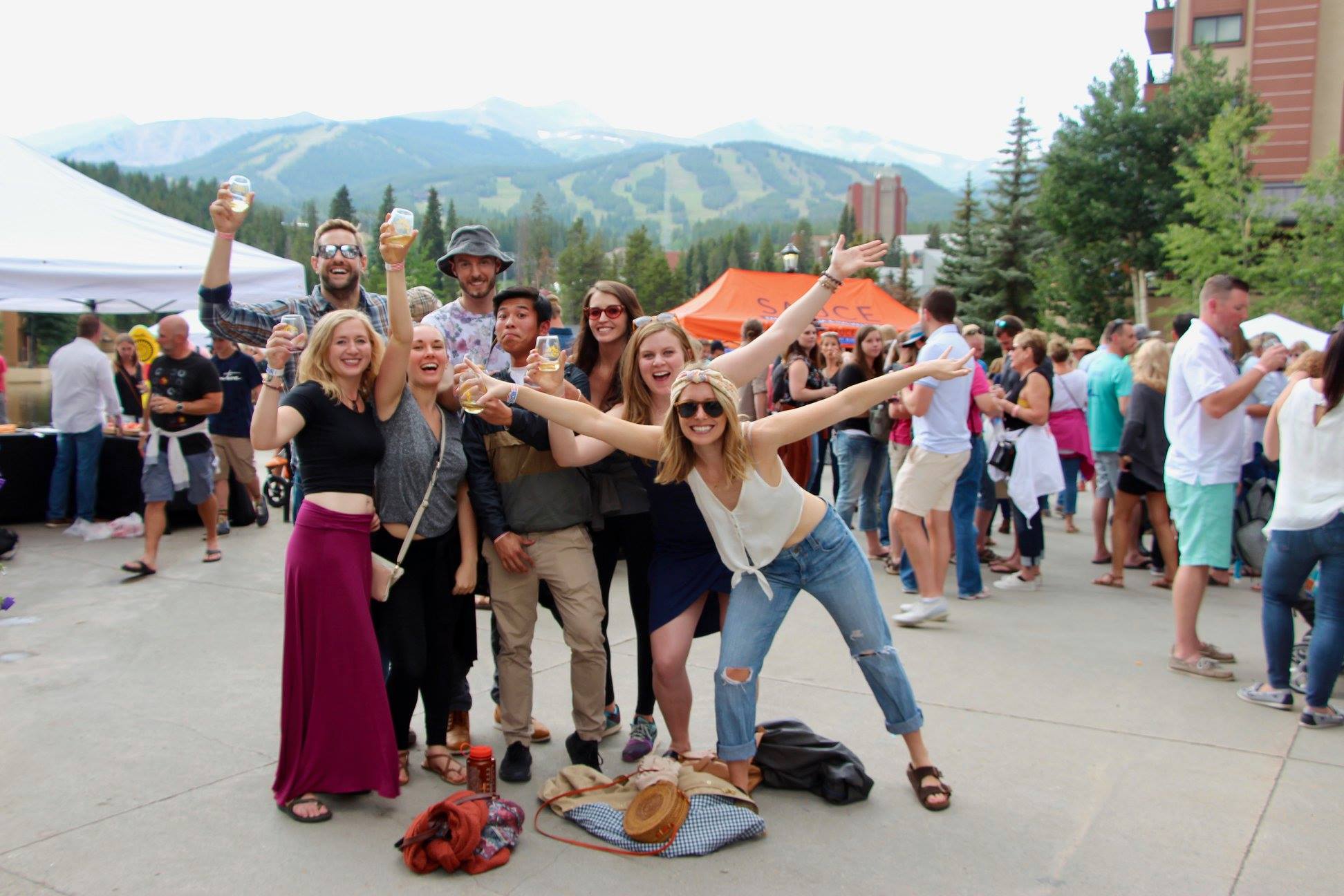 Breckenridge Food and Wine Festival at the Village at Breckenridge in Summer.