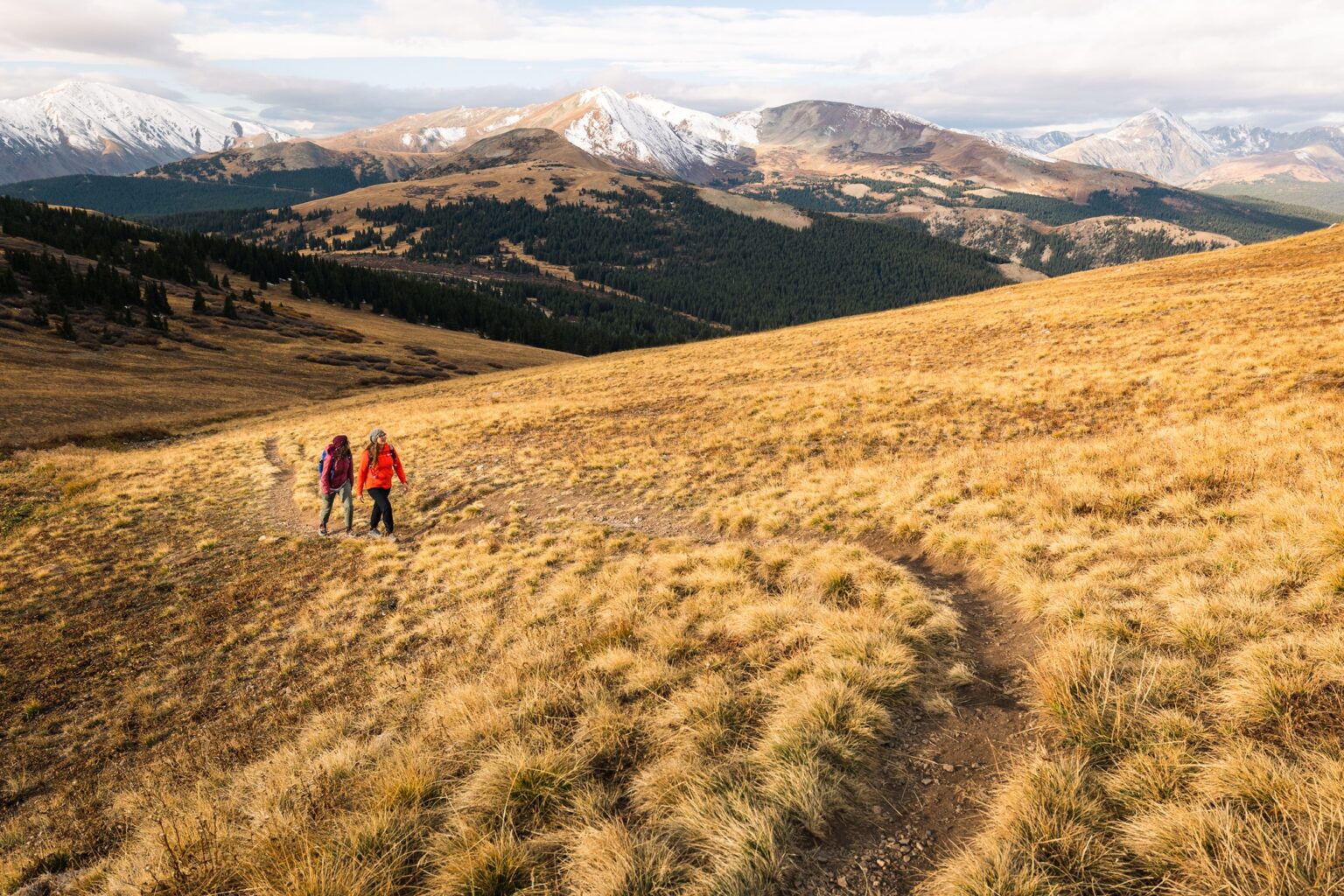Hiking Black Powder Pass near Breckenridge, CO