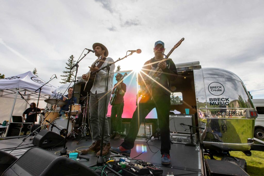 Musicians on the Airstage at Breckenridge Oktoberfest