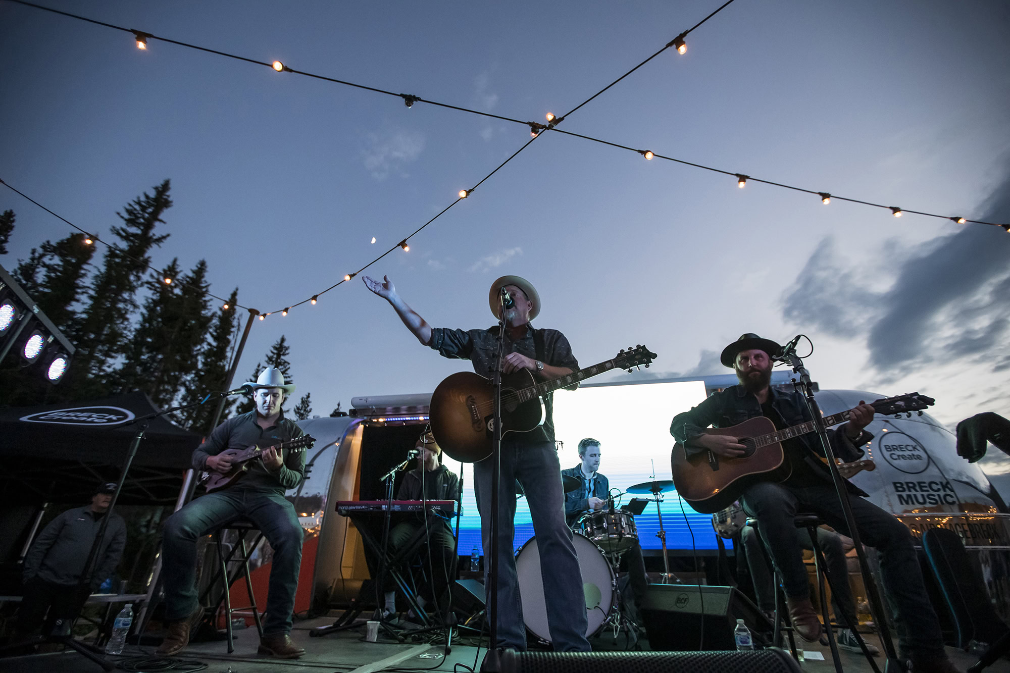 Musicians on the Airstage at Breckenridge Oktoberfest