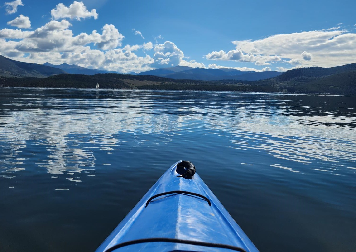 Kayaking on Lake Dillon near Breckenridge