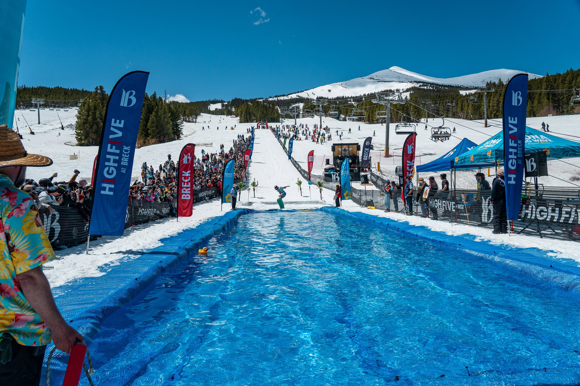 Pond Skim at Breckenridge Ski Resort